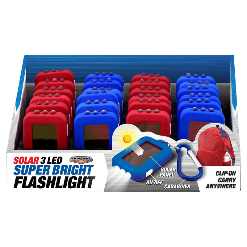 302501 - Solar 3 LED Flashlight