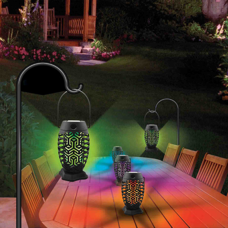 702022 - Mini Solar Flickering Color Lantern