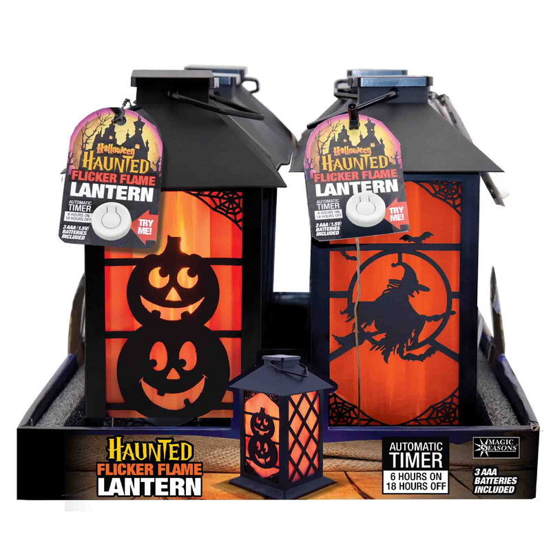 702058 - Halloween Haunted 8" Flickering Lanterns
