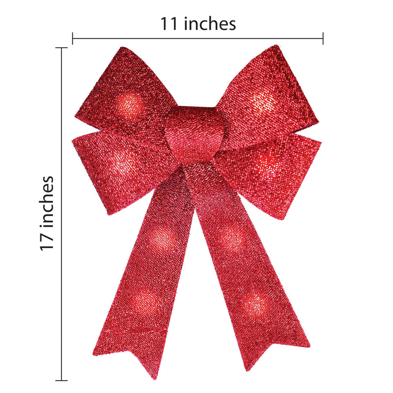 702095 - 8 LED Twinkling Decorative Bow