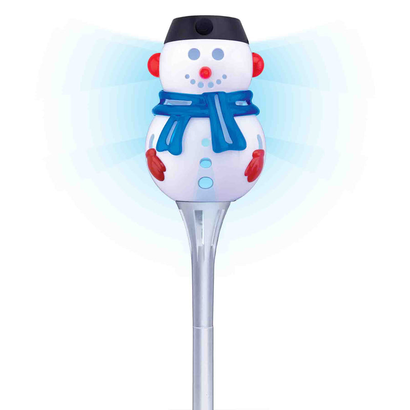 768120 - Solar Shimmering Snowman Pathway Light