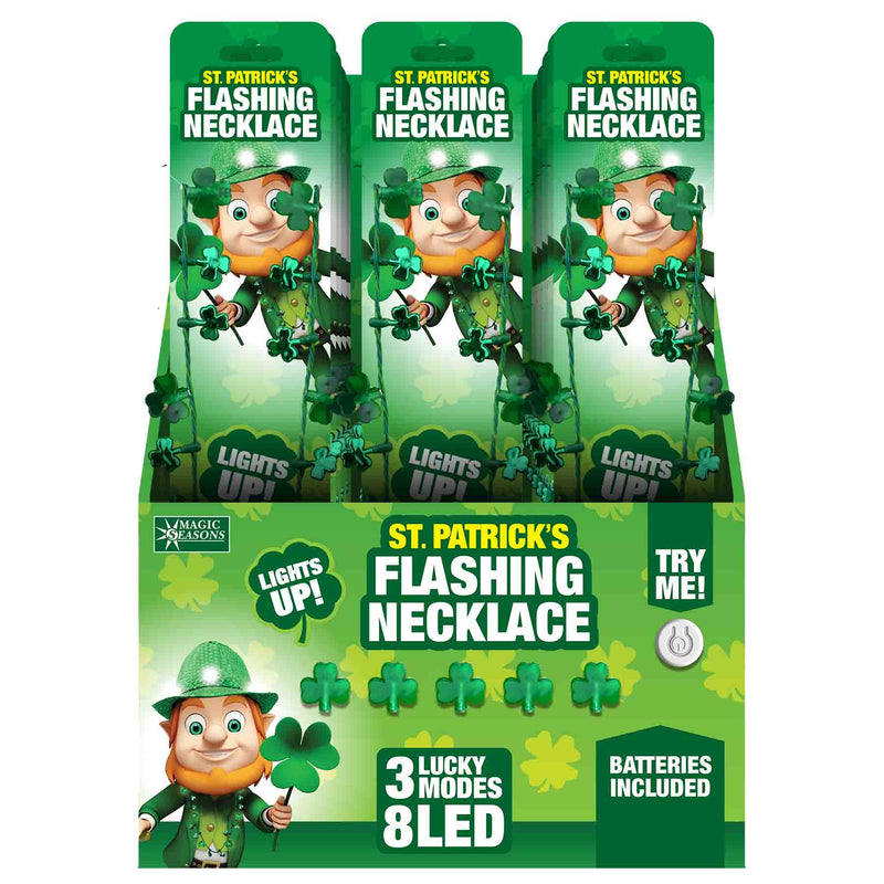 702220 - St Patrick's Day Flashing Necklace