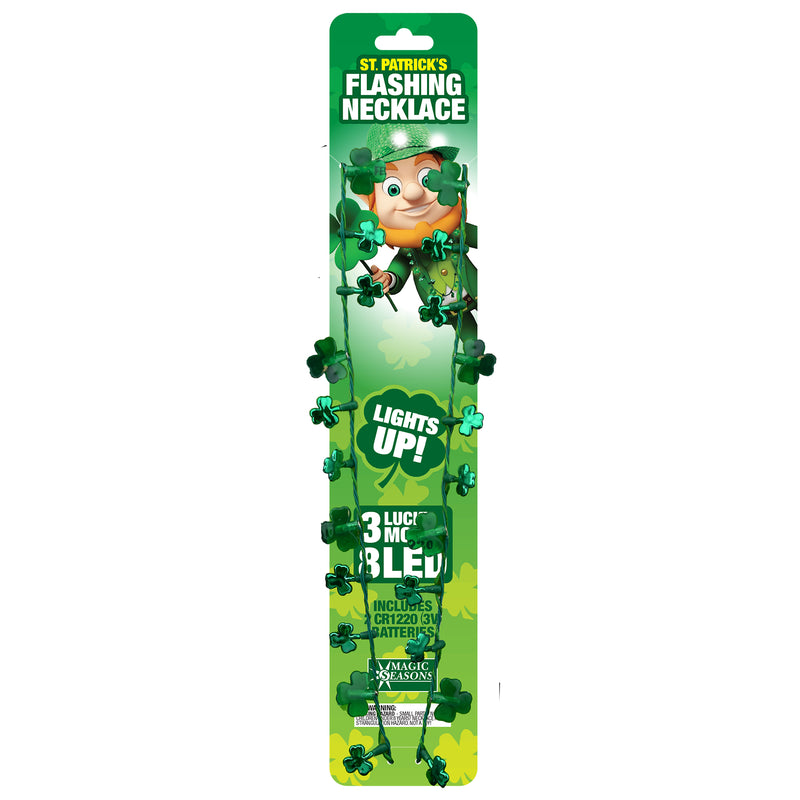 702220 - St Patrick's Day Flashing Necklace