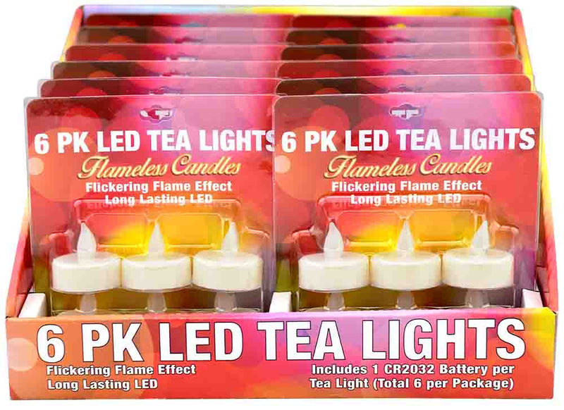 702261 - 6pk LED Tea Lights
