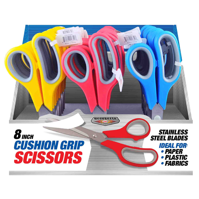 702351 - Cushion Grip Stainless Steel Scissors 8"