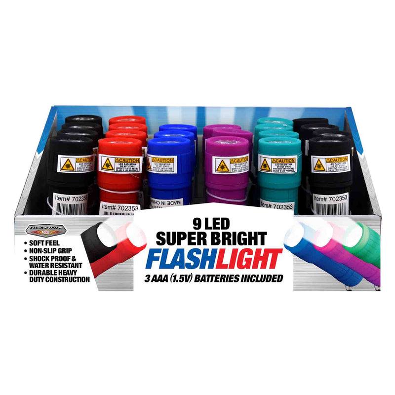 702353 - 9 LED Promo Flashlights