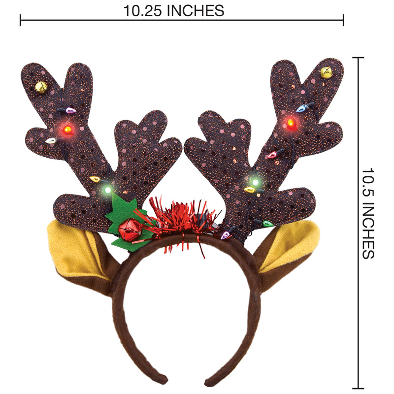 702374 - Light Up Holiday Headbands