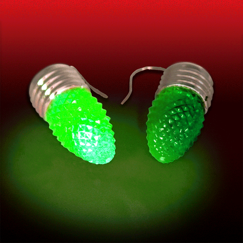 702528 - LED Classic Holiday Flashing Earrings