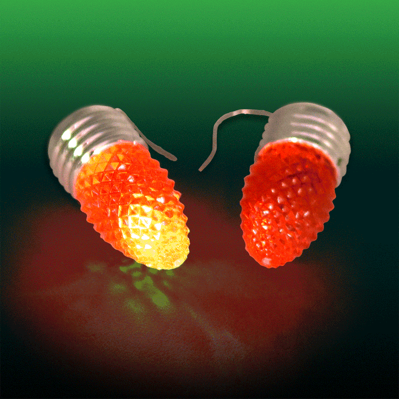 702528 - LED Classic Holiday Flashing Earrings