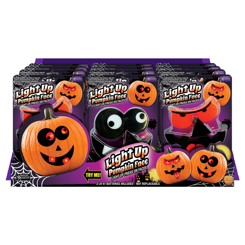 702632 - Halloween Light Up Pumpkin Faces