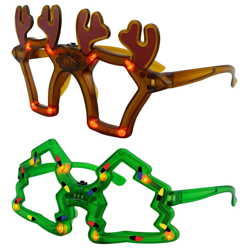 702667 - LED Light Up Christmas Glasses