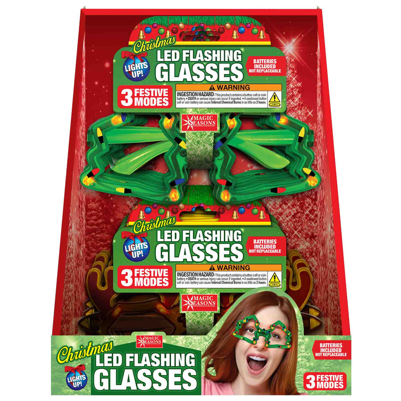 702667 - LED Light Up Christmas Glasses