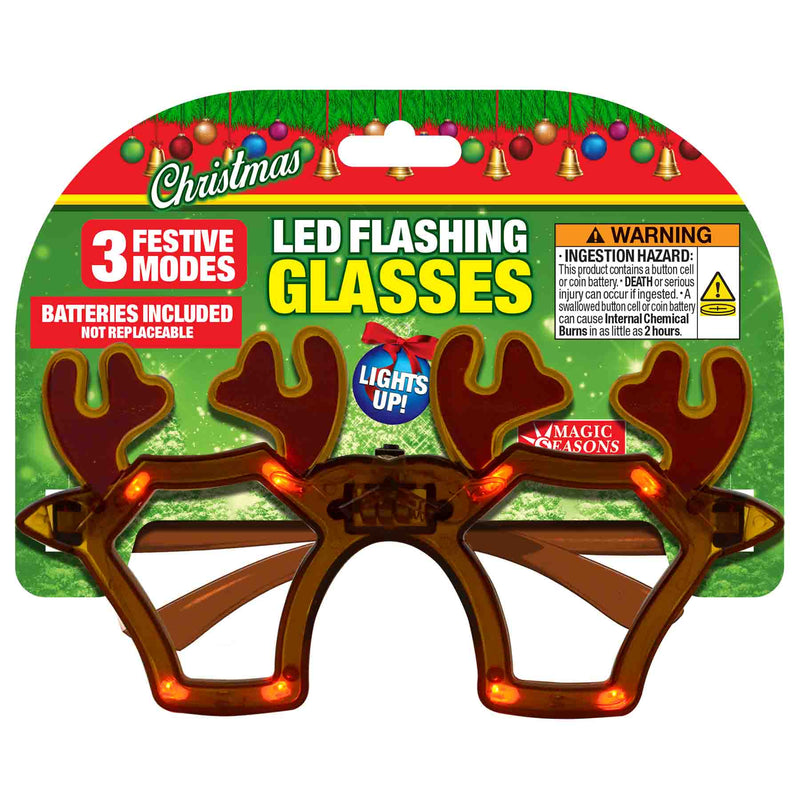 702667 - LED Light Up Christmas Glasses
