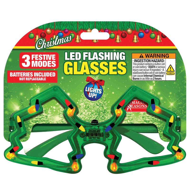 702667 - LED Light Up Christmas Glasses