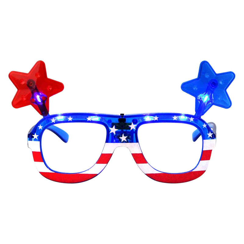 702697-12 - Patriotic Light Up Glasses