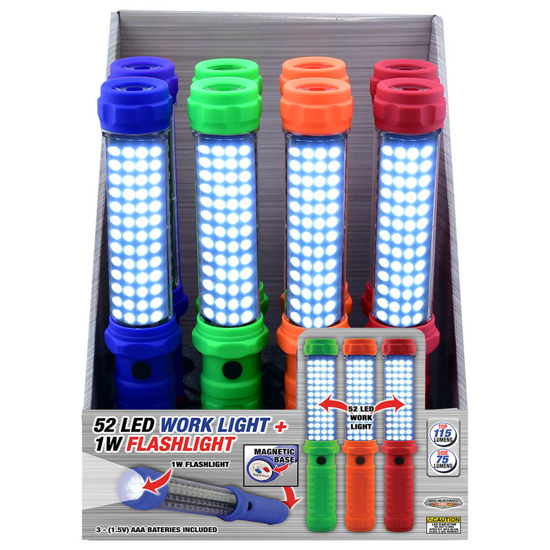 702734 - 52 LED Work Light Plus 1 Watt Flashlight