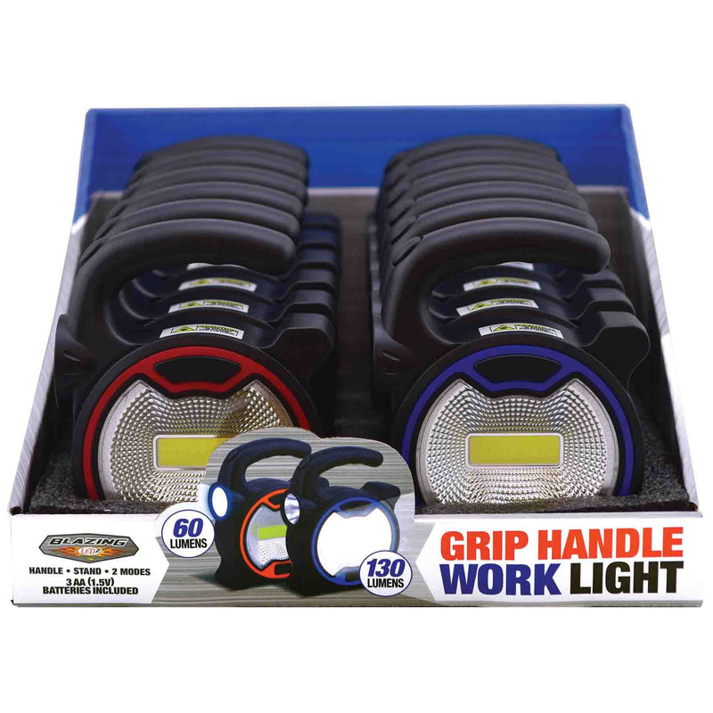 702809 - Grip Handle Work Light Plus 1 LED Flashlight