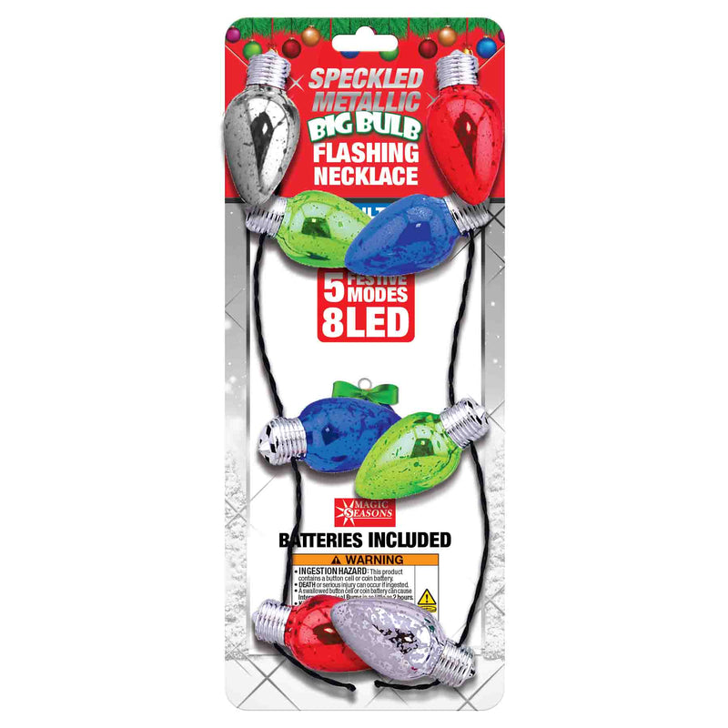 702848 - Mixed Christmas Flashing Necklace Floor Display