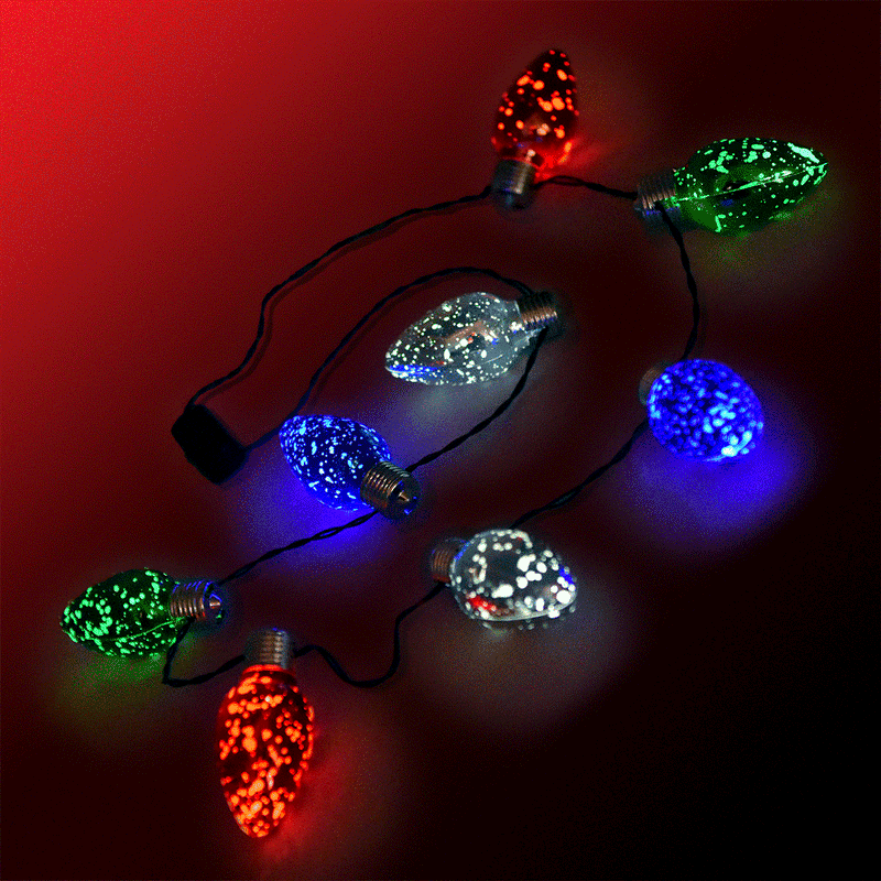702816 - Speckled Big Bulb Necklace