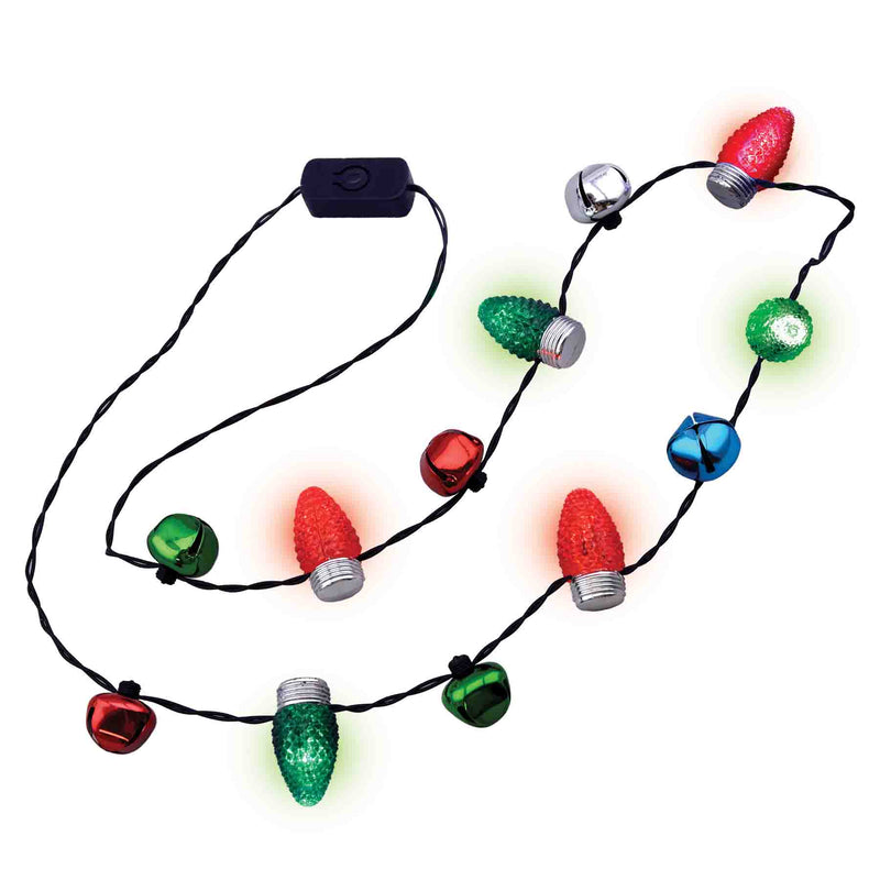 702848 - Mixed Christmas Flashing Necklace Floor Display