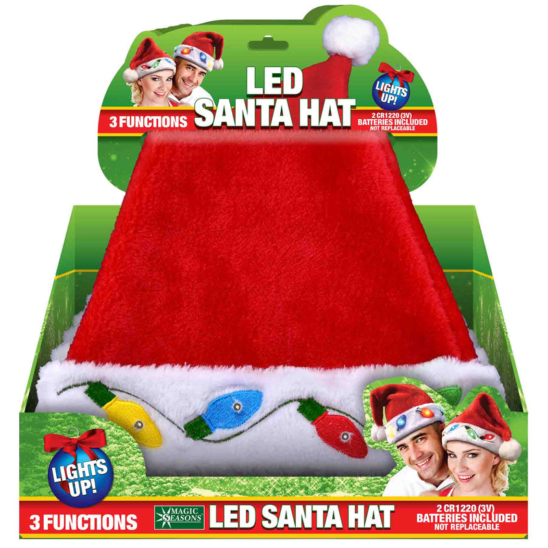 702831 - LED Plush Santa Hat