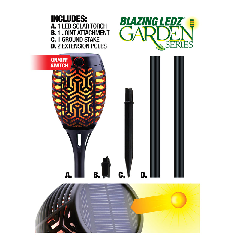 768487 - 2pk Solar Flicker Flame Pathway Zen 30”