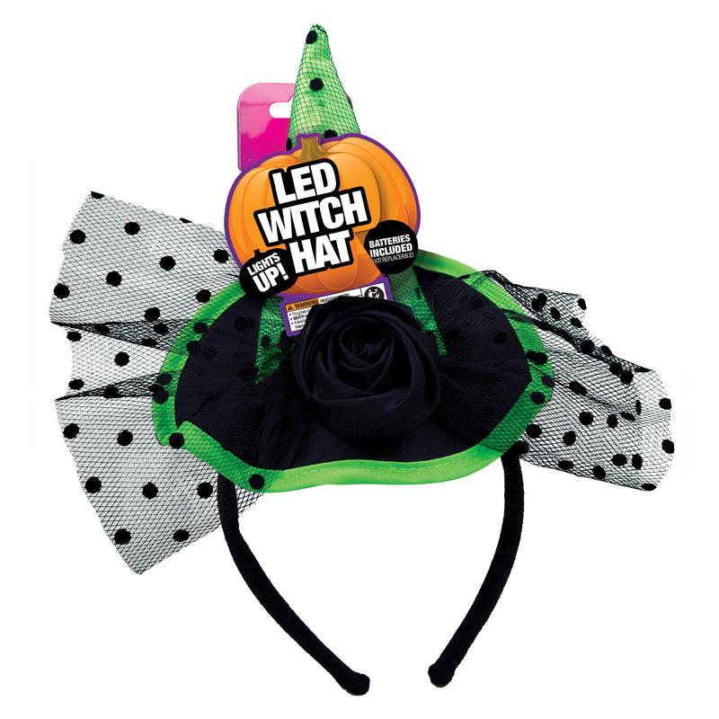 702907 - Halloween 5" Witch Hat Headbands