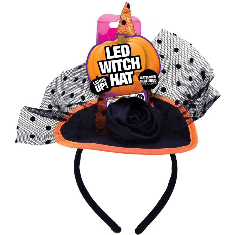 702907 - Halloween 5" Witch Hat Headbands