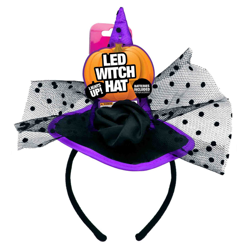 702907 - Halloween 5" Witch Hat Headbands
