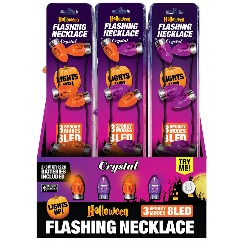 702923 - Halloween Crystal Flashing Necklace