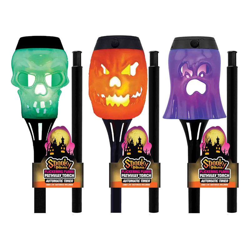 768035 - Halloween Solar Flickering Flame Stake Lights