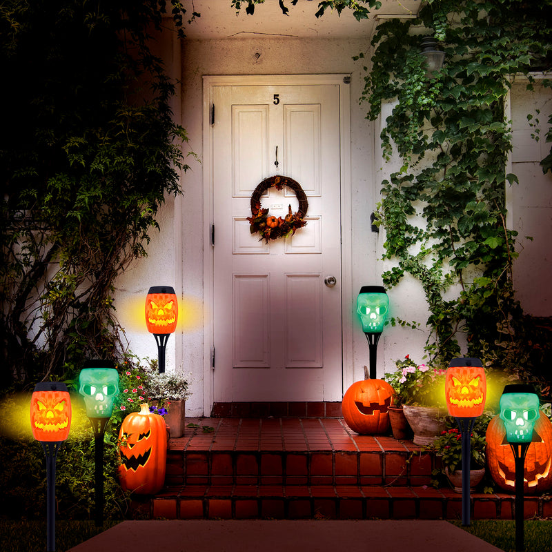 768035 - Halloween Solar Flickering Flame Stake Lights