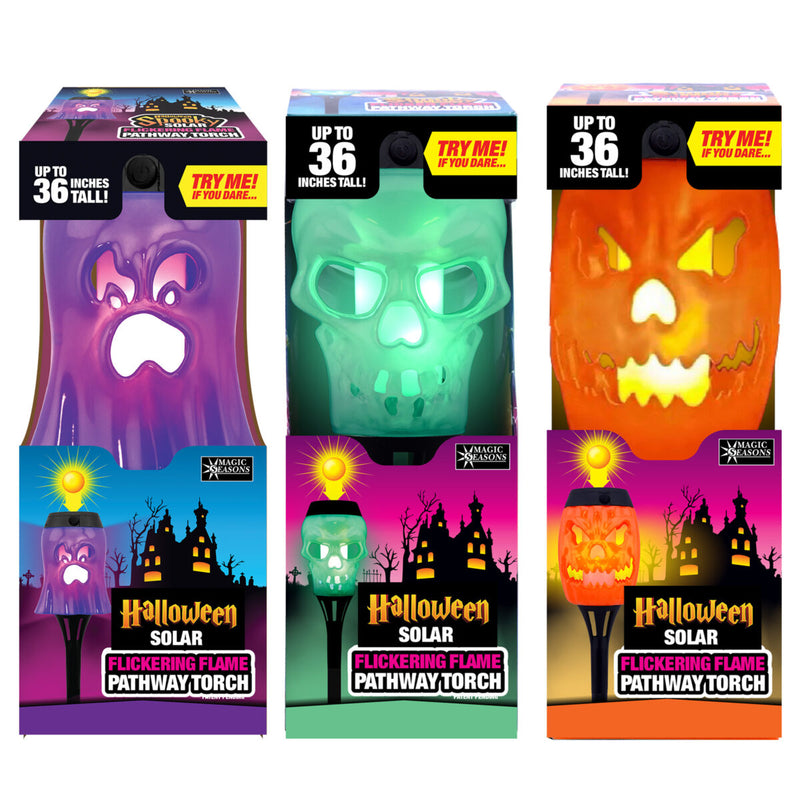 768110 - Halloween Flickering Flame Solar Torches