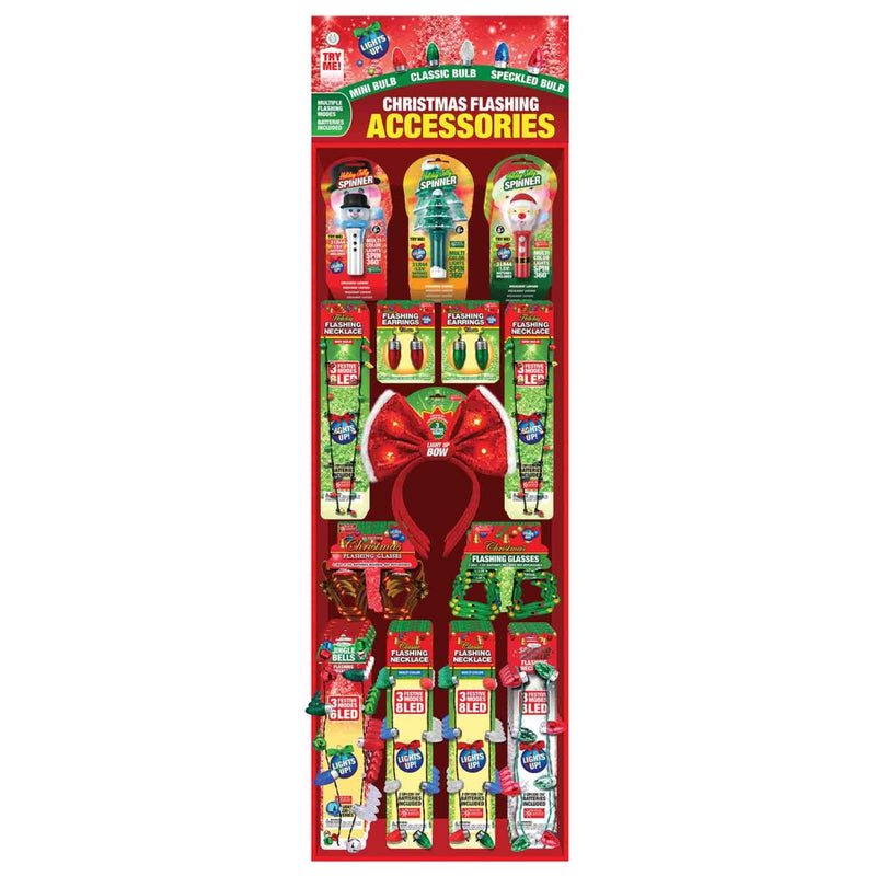 768116 - Mixed Christmas Wearables Floor Display