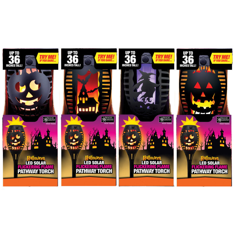 768123 - Halloween Solar Flicker Flame Pathway Light