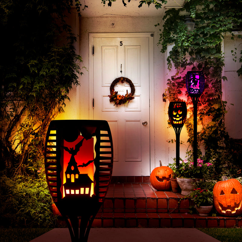 768123 - Halloween Solar Flicker Flame Pathway Light