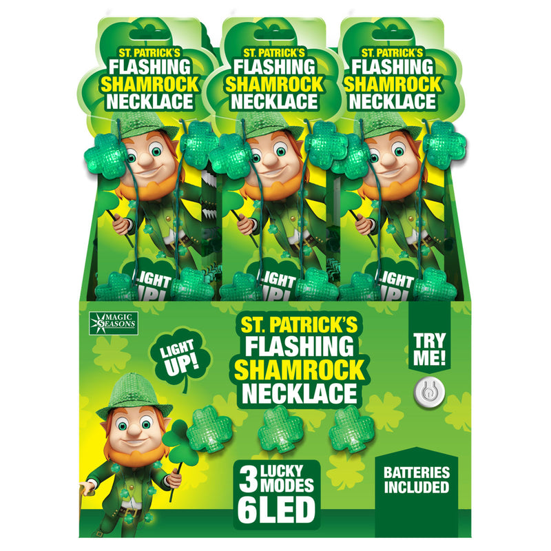 768136 - Shamrock Classic Flashing Necklace