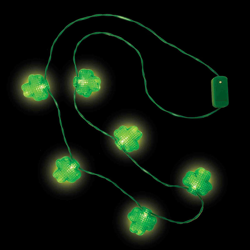 768136 - Shamrock Classic Flashing Necklace