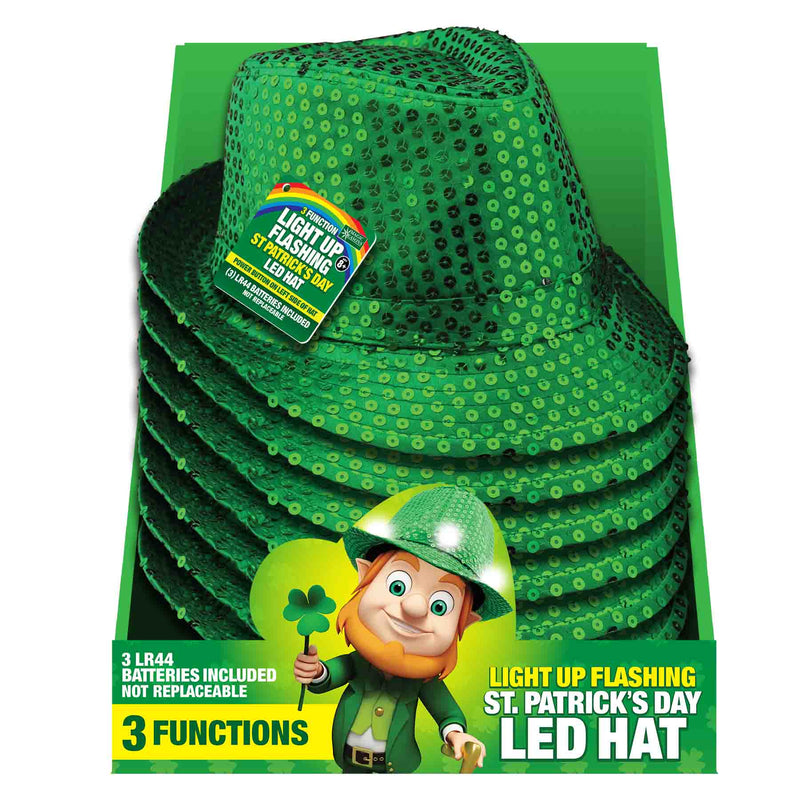 768157 - St Patricks Light Up Hat