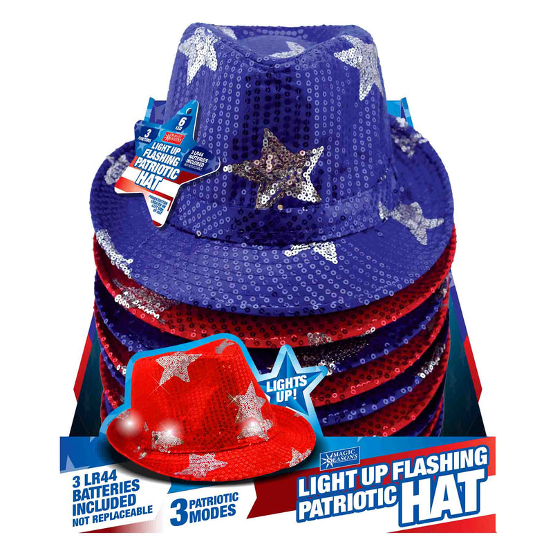 768164 - Light Up Patriotic Hat
