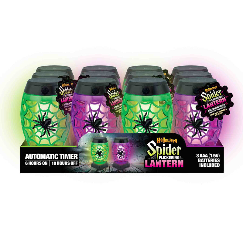 768165 - Halloween Spider Flickering Lantern