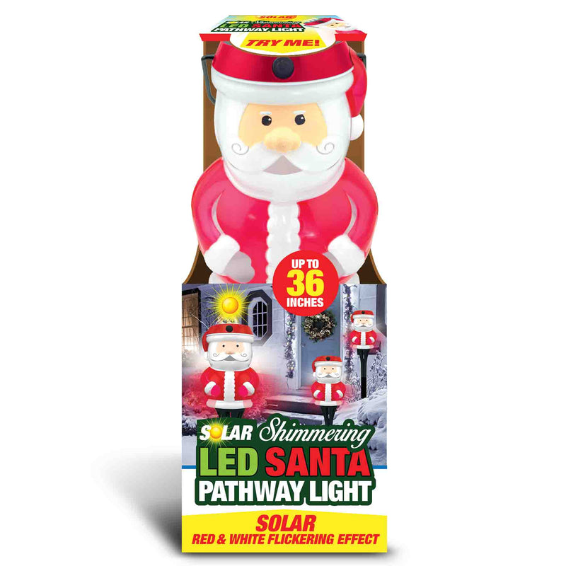 768186 - Solar Shimmering Santa Pathway Torch
