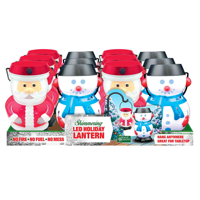 768188 - Shimmering Santa/Snowman Lantern