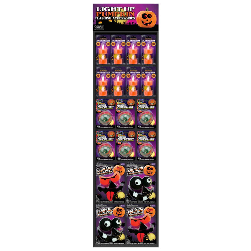 768205 - Halloween Light-Up Pumpkin Accessories Floor Display