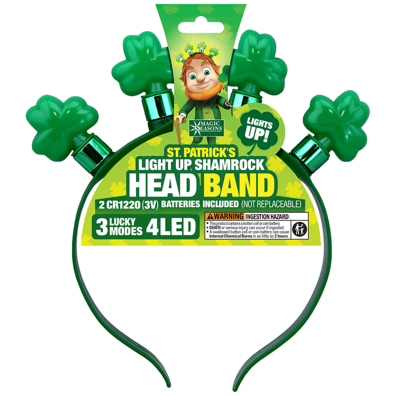 768226 - St Patricks Day 4 LED Headband