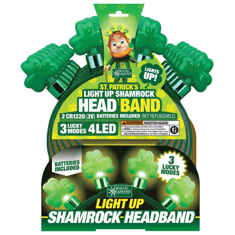 768226 - St Patricks Day 4 LED Headband
