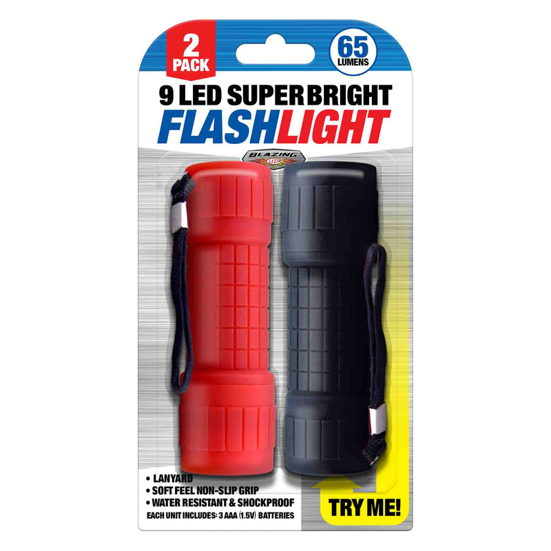 768274 - 9 LED Flashlight 2pk