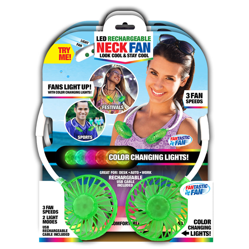 768296 - LED Rechargeable Neck Fan
