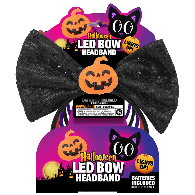 768304 - Halloween LED Bow Headband