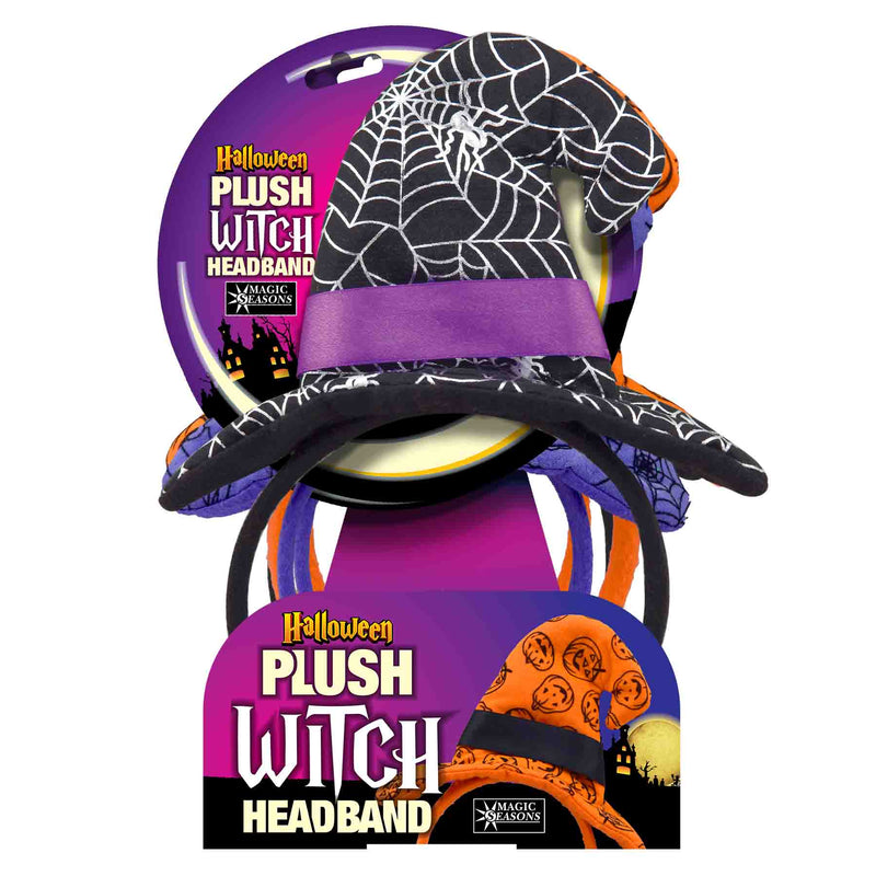 768310 - Halloween Plush Witch Headbands (unlit)